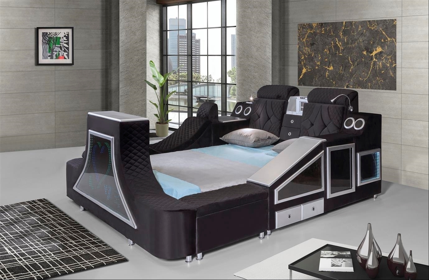 Full Akıllı Smart Bed Karyola 1 resmi